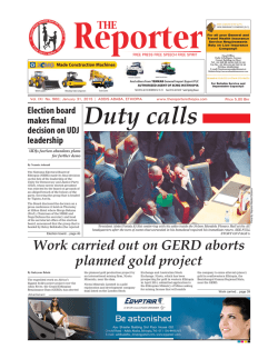 Duty calls - The Reporter