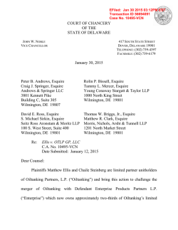 Ellis v. OTLP GP, LLC, C.A. 10495
