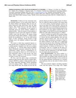IMPROVED RESOLUTION MAPS OF HYDROGEN AT THARSIS