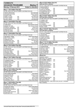 Monday - Yarmouth Stadium