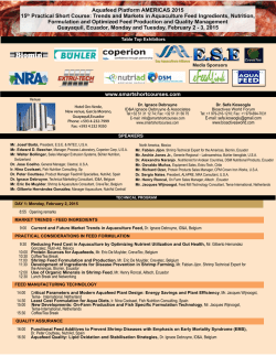Aquafeed - Smart Short Courses