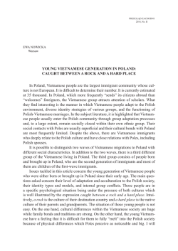 YOUNG VIETNAMESE GENERATION IN POLAND: CAUGHT