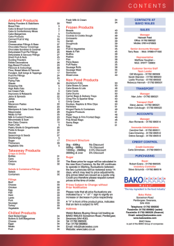 January 2015 Price List