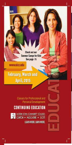 February - Eastern Iowa Community Colleges