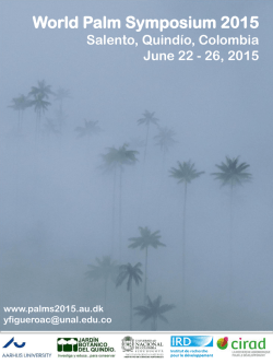 Presentaci&oacute;n de PowerPoint - World Palm Symposium 2015