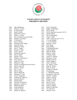 Tournament of Roses Presidents (PDF)