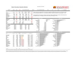 Daily Colombian Equities Bulletin