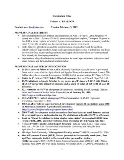 Thomas A. REARDON - Michigan State University