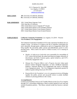 MARIA BLANCO - UC Davis School of Law