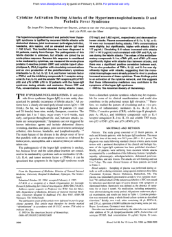 Cytokine Activation During Attacks of the