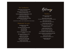 View Bar Epernay Menu