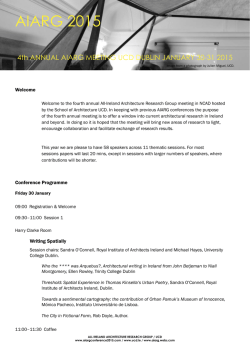 AIARG 2015 - Irish Architecture Foundation