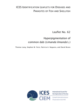 ICES Identification Leaflet for Diseases and Parasites of Fish and