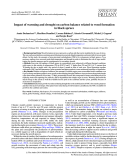 Impact of warming and drought on carbon balance related