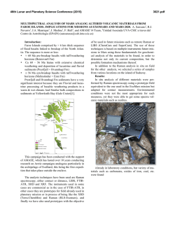multispectral analysis of mars analog altered volcanic materials from