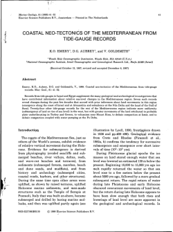 coastal neo-tectonics of the mediterranean from tide