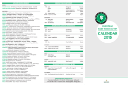 EGA 2015.indd - European Golf Association