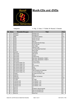 Musik-CDs und -DVDs