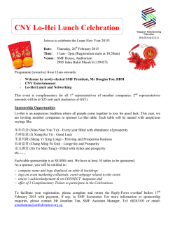 CNY Lo-Hei Lunch Celebration - Singapore Manufacturing Federation