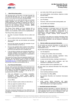 Airmet Privacy Policy - Air