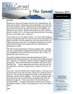 Newsletter - Mt. Carmel Lutheran Church