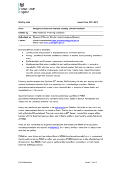 PHE PMMA Superman briefing note