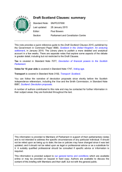 Standard Note - Parliament UK