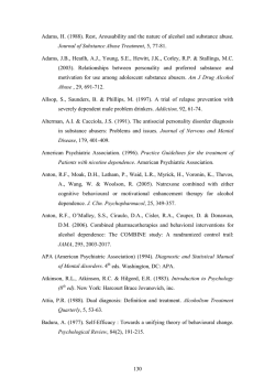130 Adams, H. (1988). Rest, Arousability and the
