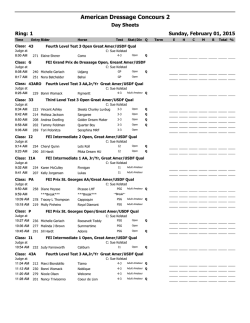 Sunday - Fox Lea Farm