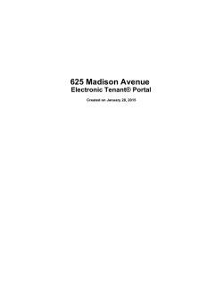 Download 625 Madison Avenue Electronic Tenant&reg; Portal PDF