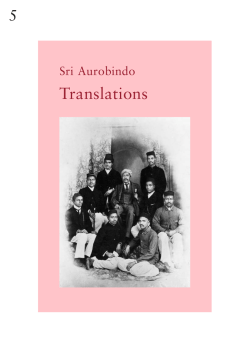 Sri Aurobindo VOL 5 &ndash; Translations