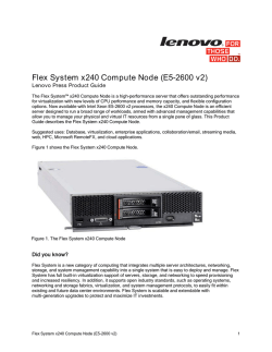 Flex System x240 Compute Node E5-2600 v2