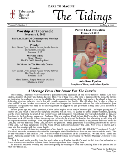 DARE TO IMAGINE! - Tabernacle Baptist Church