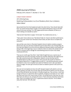 Redefining Professionalism in an Era of Residency Work-Hour