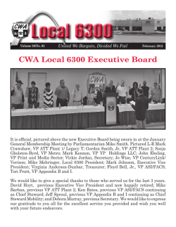 February - CWA Local 6300