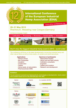 EIHA - 12th International Conference of the European Industrial