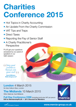 Charities Conference 2015