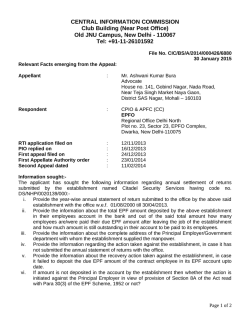 Old JNU Campus, New Delhi - 110067 Tel: +91-11