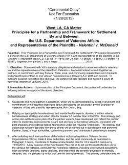 *Ceremonial Copy* Not For Execution (1/28/2015) West LA, CA