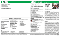 newsletter - American Reformed Church