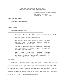 a-1467-13t2 state of new jersey vs. steven grohs