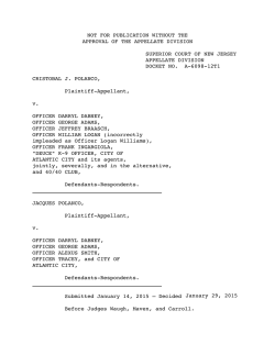 a-6098-12t1 cristobal j. polanco vs. officer daryl dabney, et al.