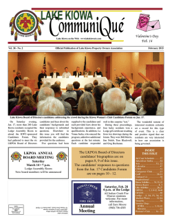 LAKE KIOWA - Nortex Communications