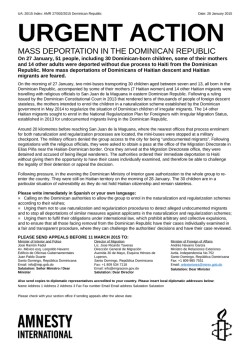 URGENT ACTION - Amnesty International