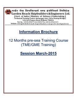Information Brochure 12 Months pre