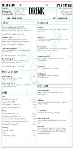 austin | drink - Punch Bowl Social