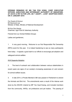 OPENING REMARKS BY MS TAN POH HONG, CHIEF EXECUTIVE