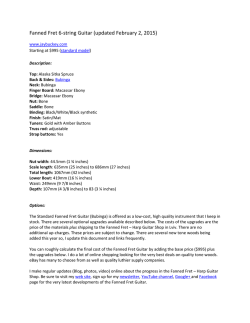 Fanned Fret 6-string Guitar (updated January 28