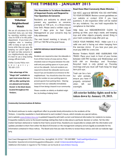 THE TIMBERS - JANUARY 2015