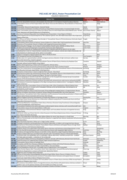 Poster - PICS-AICS AP 2015